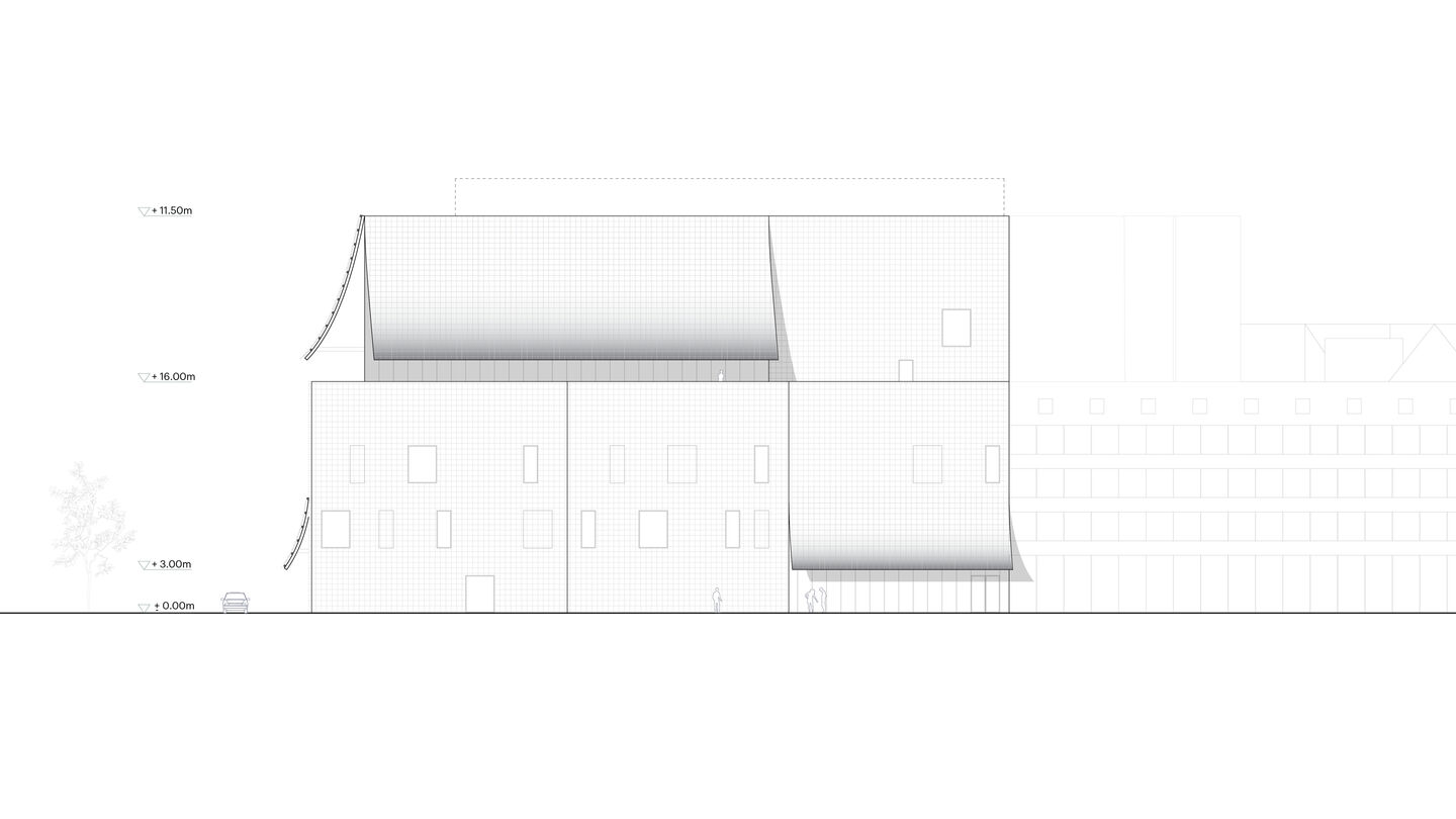 Haus der Musik Elevation Jakobstrasse 02 L